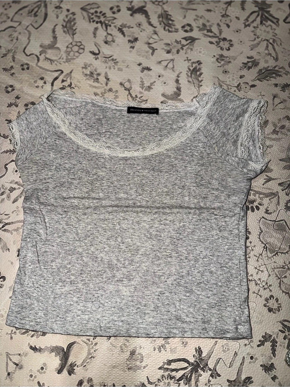 Brandy Melville Gray Short Sleeve Tee